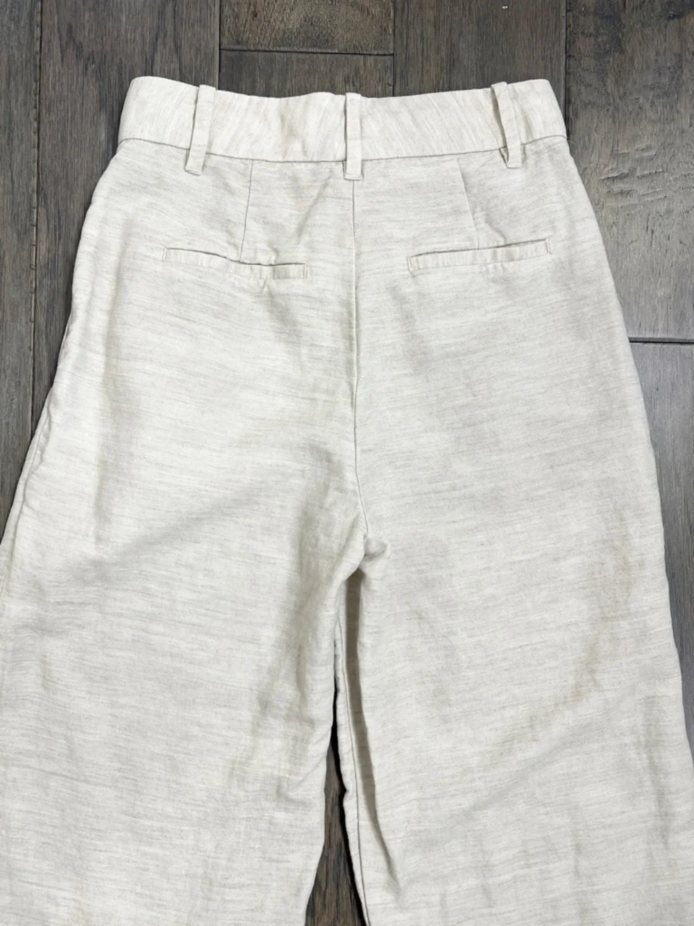 Aritzia The Effortless Pant Linen Natural Ecru